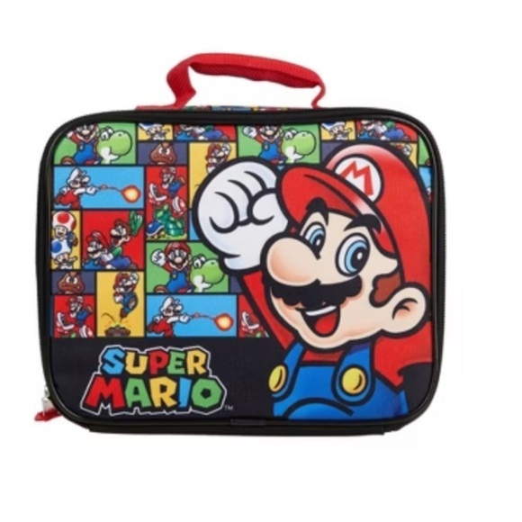 Super Mario lunch tote Kids character bag New - Picture 1 of 5